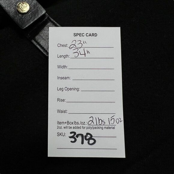 Lauren Ralph Lauren Women's Black Buckle-Front Walker Wool Blend Coat Size 16W - Picture 12 of 12